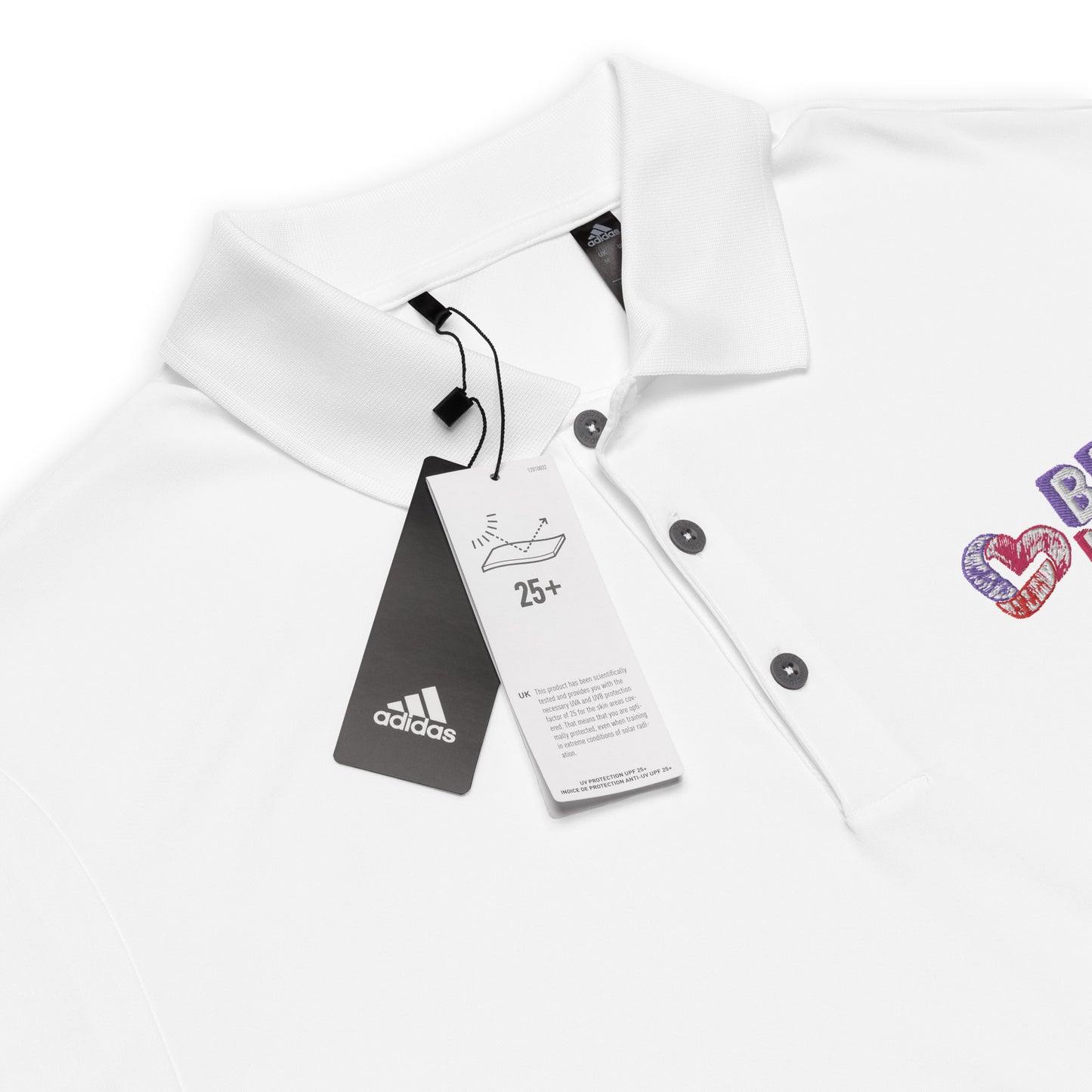 Brave Like Me Embroidered Adidas Performance Polo (Men's)
