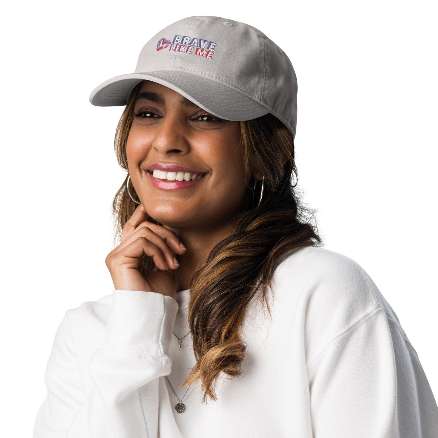 Brave Like Me Embroidered Champion Hat (Unisex)