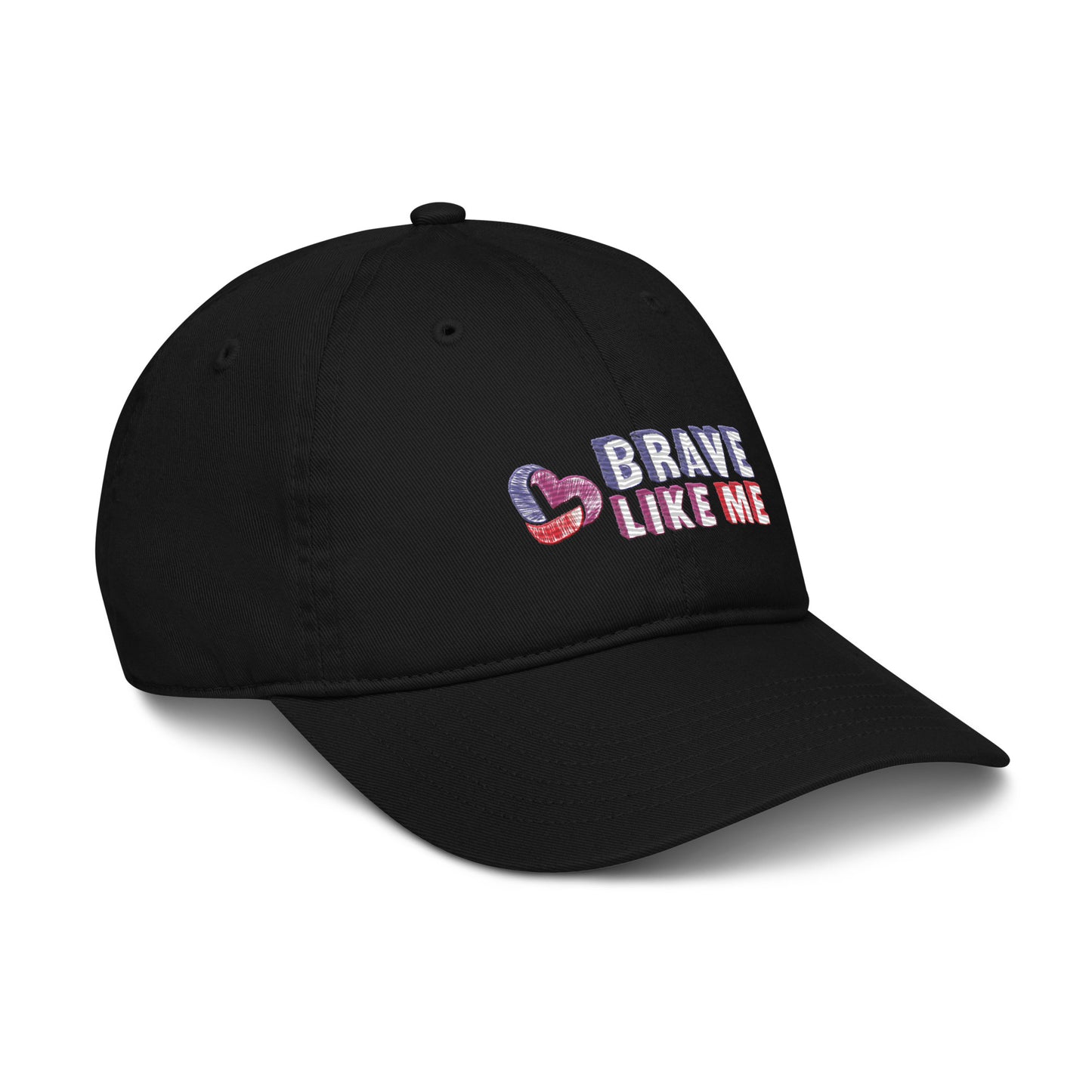 Brave Like Me Embroidered Organic Cotton Hat (Unisex)