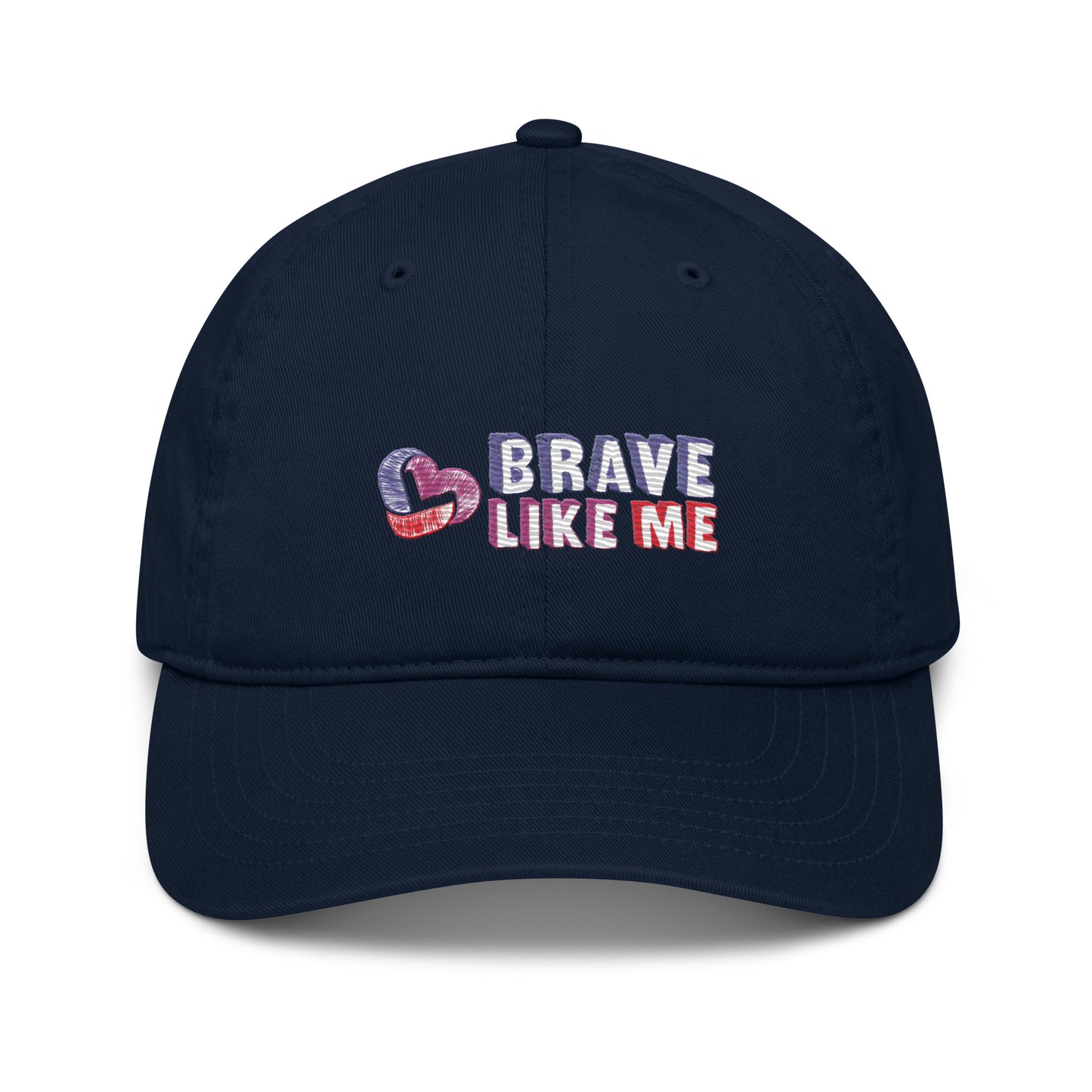 Brave Like Me Embroidered Organic Cotton Hat (Unisex)