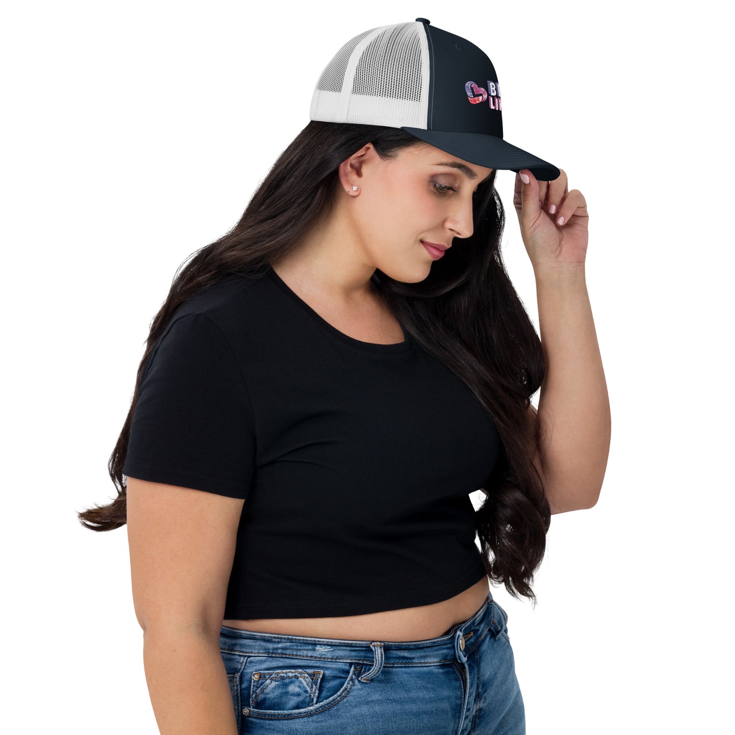 Brave Like Me Embroidered Trucker Hat (Unisex)