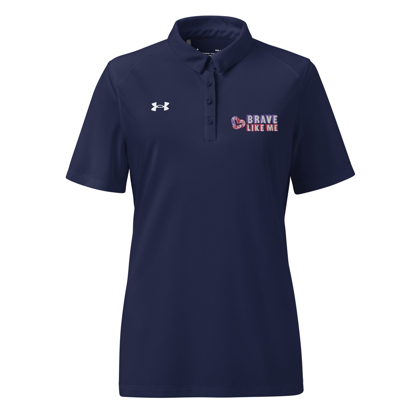 Brave Like Me Embroidered Under Armour® Polo (Women's)