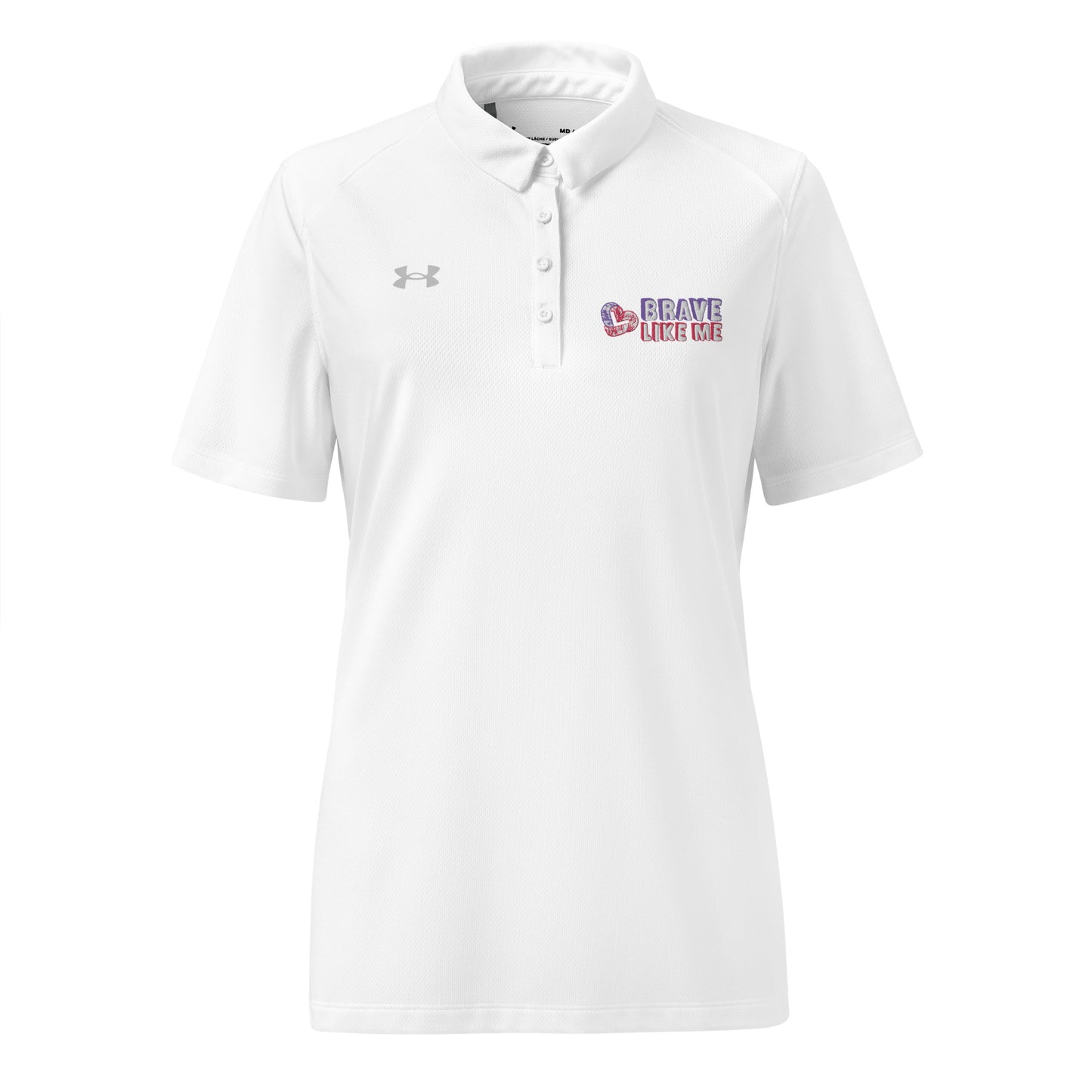 Brave Like Me Embroidered Under Armour® Polo (Women's)