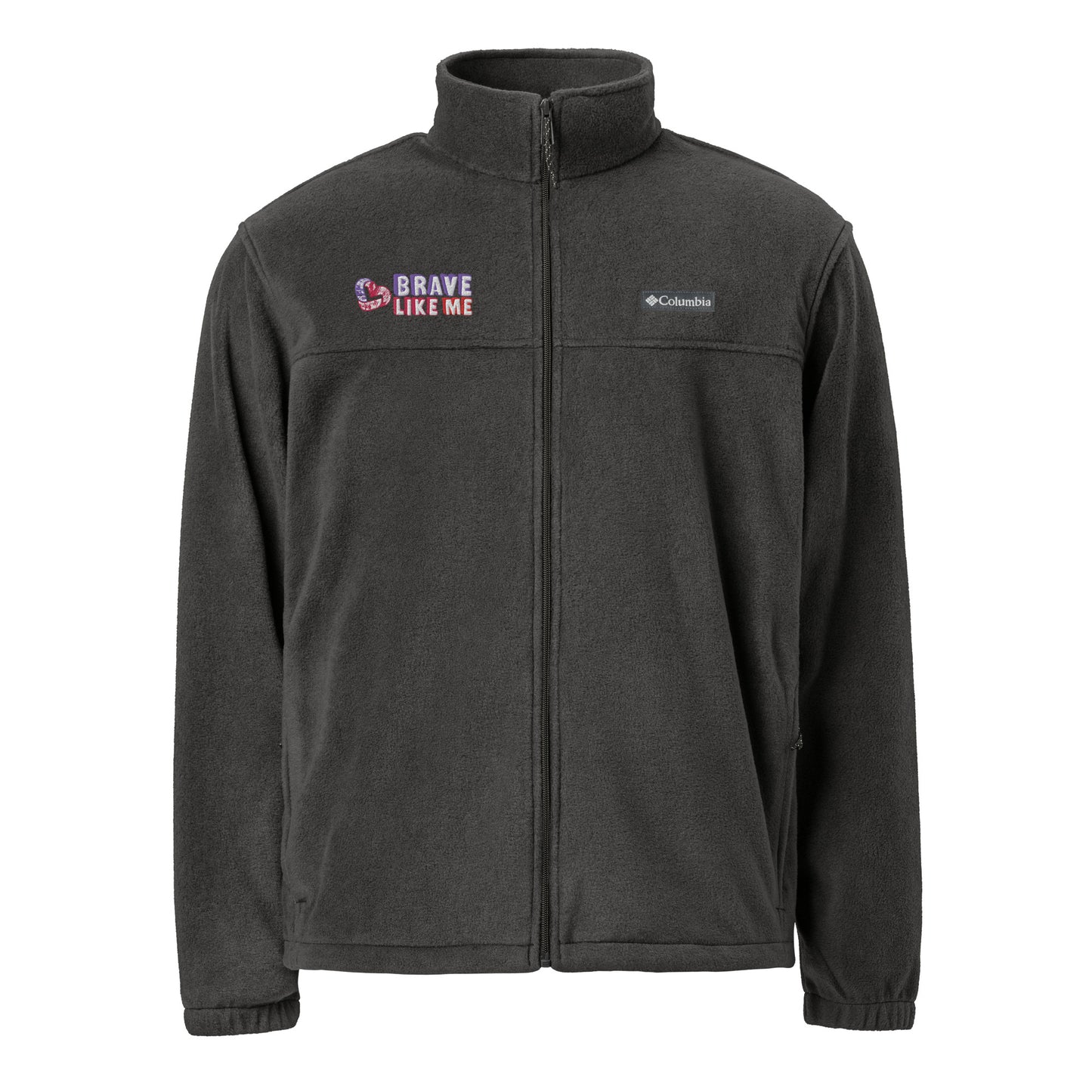 Brave Like Me Embroidered Columbia's Fleece Jacket (Unisex)