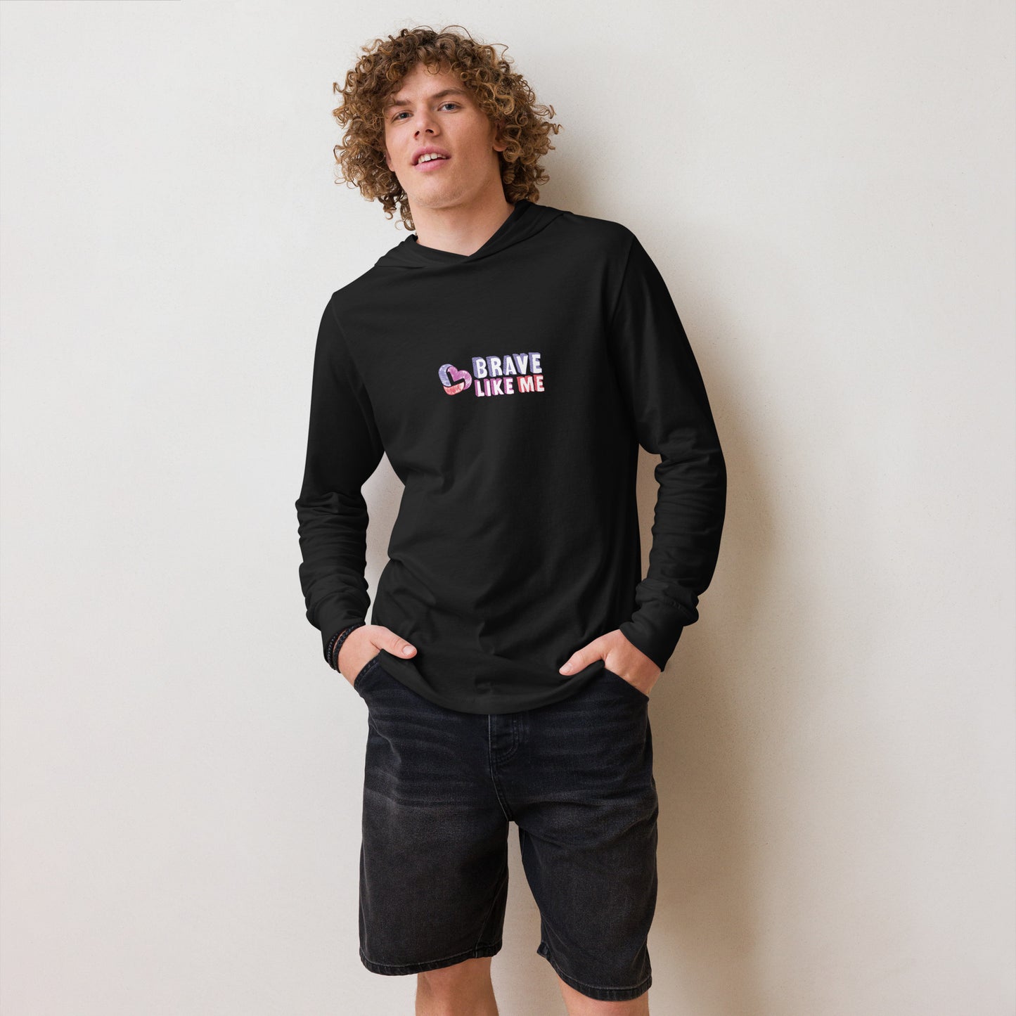 Brave Like Me Hooded Youth Long Sleeve T-Shirt (Unisex)