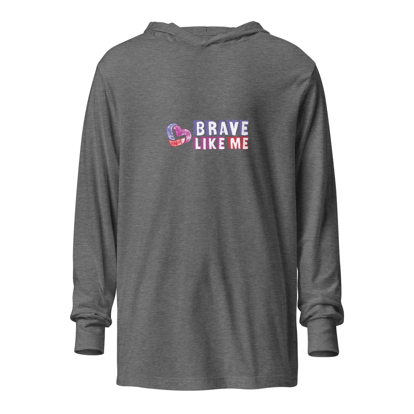 Brave Like Me Hooded Youth Long Sleeve T-Shirt (Unisex)
