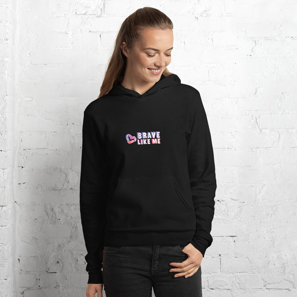Brave Like Me Cotton Blend Pullover Hoodie (Unisex)