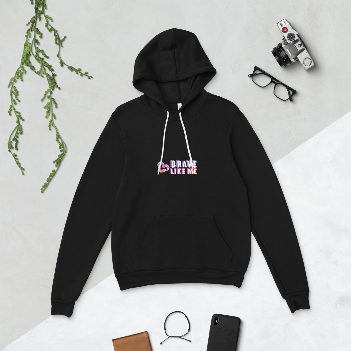 Brave Like Me Cotton Blend Pullover Hoodie (Unisex)