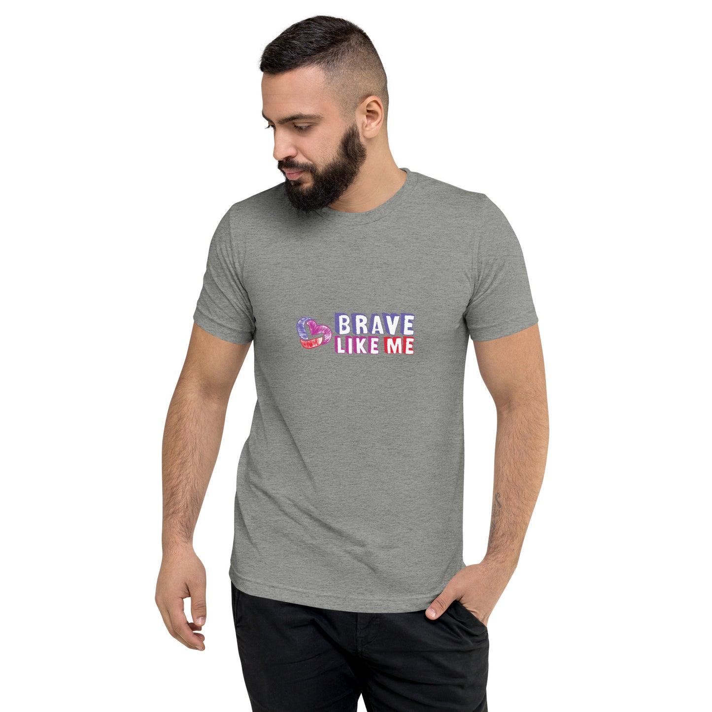 Brave Like Me Tri-Blend T-Shirt (Color Logo, Unisex)