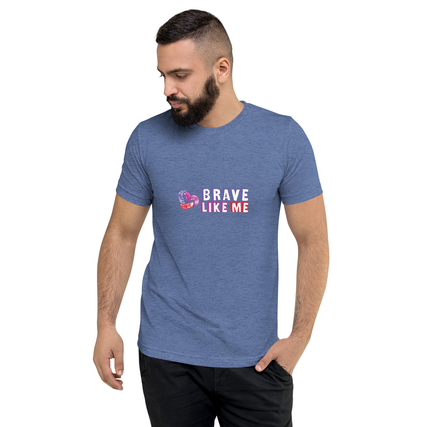 Brave Like Me Tri-Blend T-Shirt (Color Logo, Unisex)