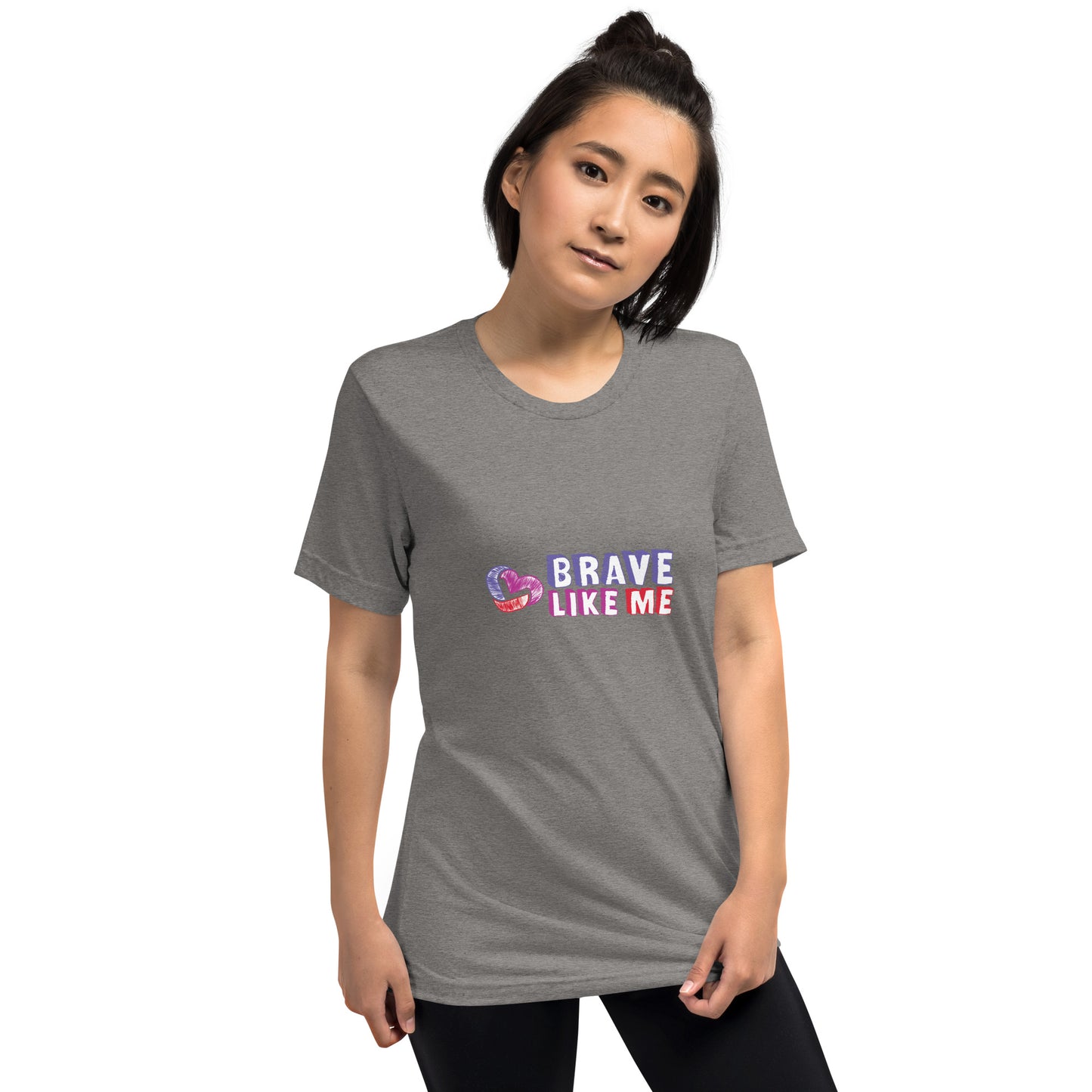 Brave Like Me Tri-Blend T-Shirt (Color Logo, Unisex)