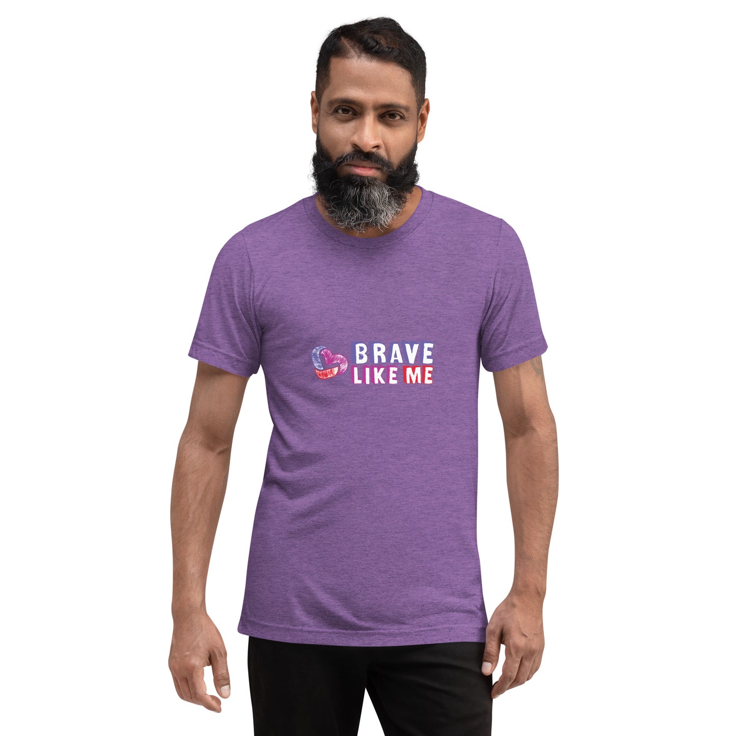 Brave Like Me Tri-Blend T-Shirt (Color Logo, Unisex)