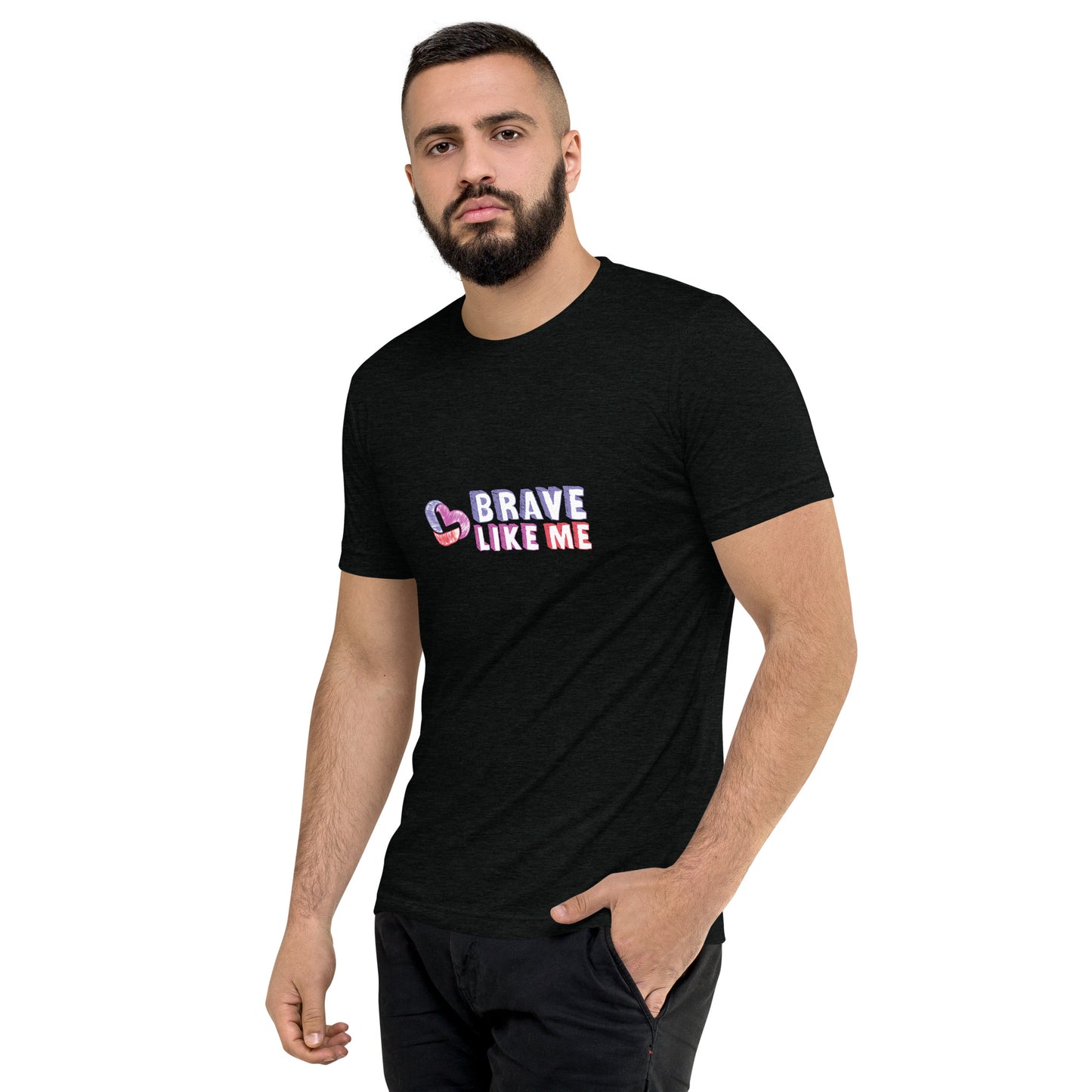 Brave Like Me Tri-Blend T-Shirt (Color Logo, Unisex)