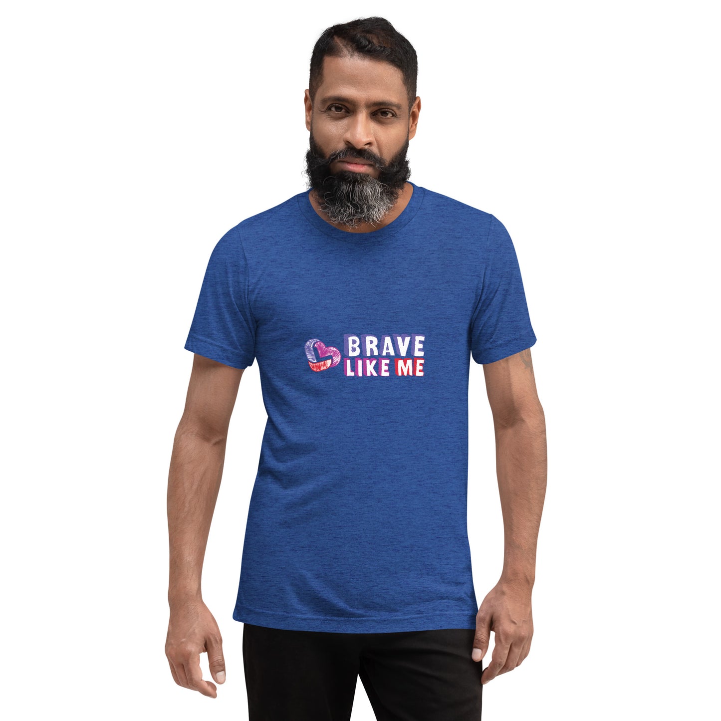 Brave Like Me Tri-Blend T-Shirt (Color Logo, Unisex)