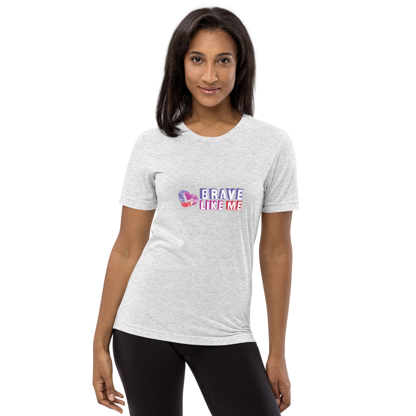 Brave Like Me Tri-Blend T-Shirt (Color Logo, Unisex)