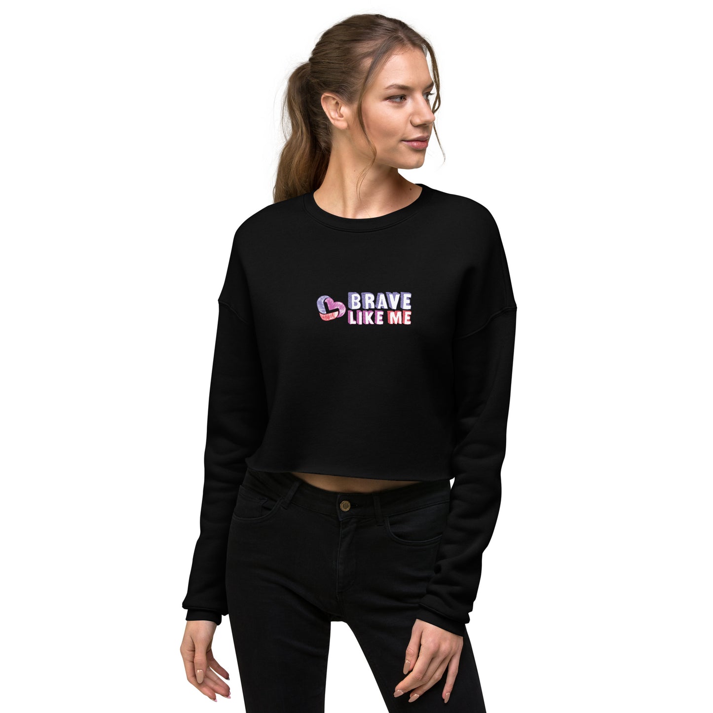 Brave Like Me Crop Crewneck