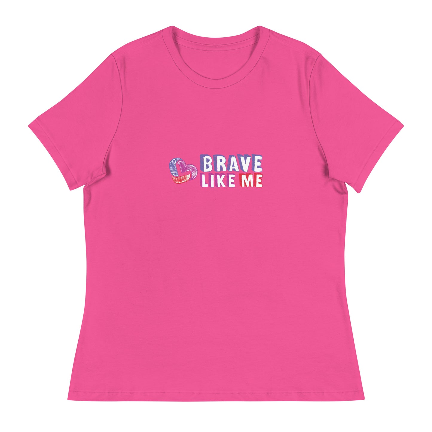 Brave Like Me Relaxed T-Shirt (Color Logo)