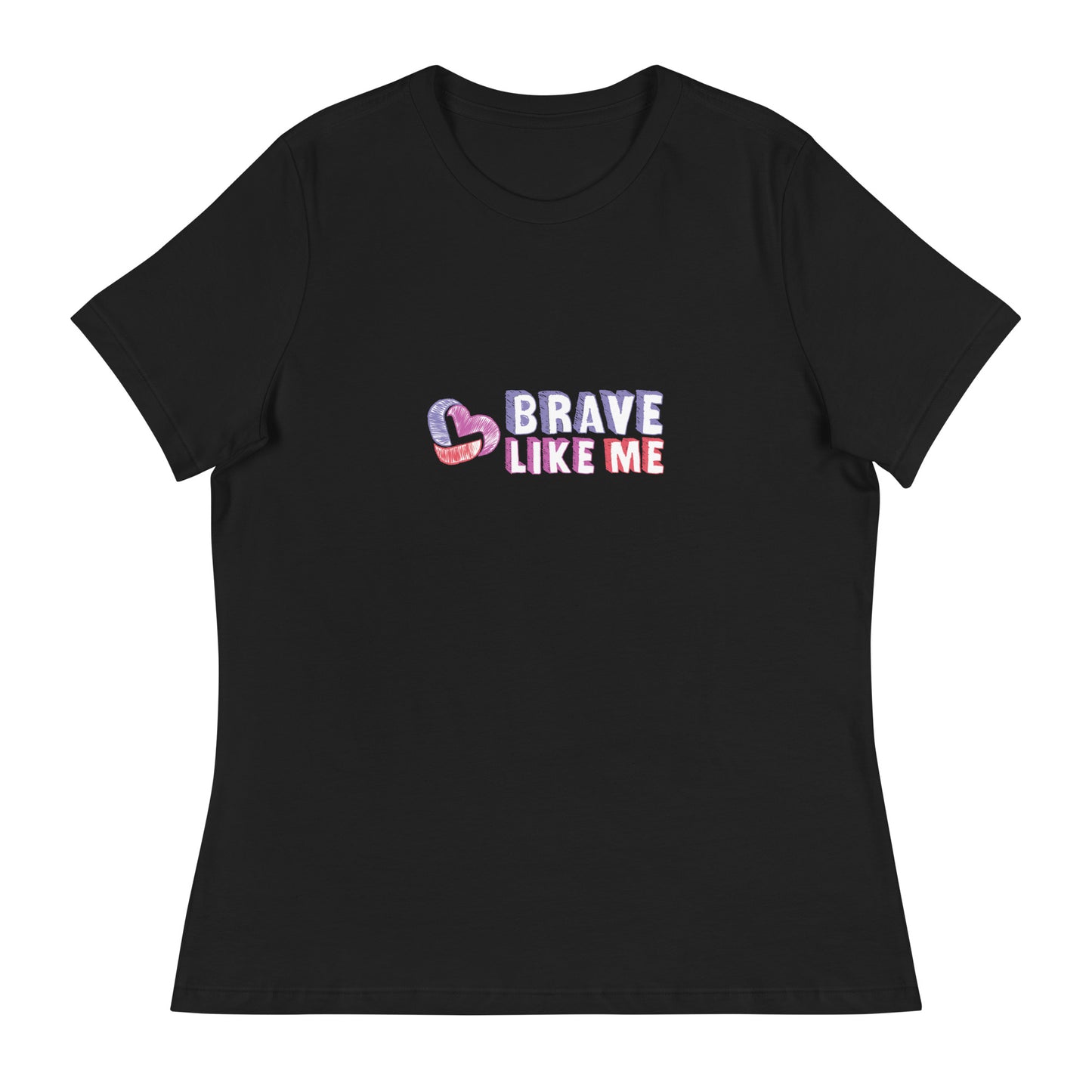 Brave Like Me Relaxed T-Shirt (Color Logo)