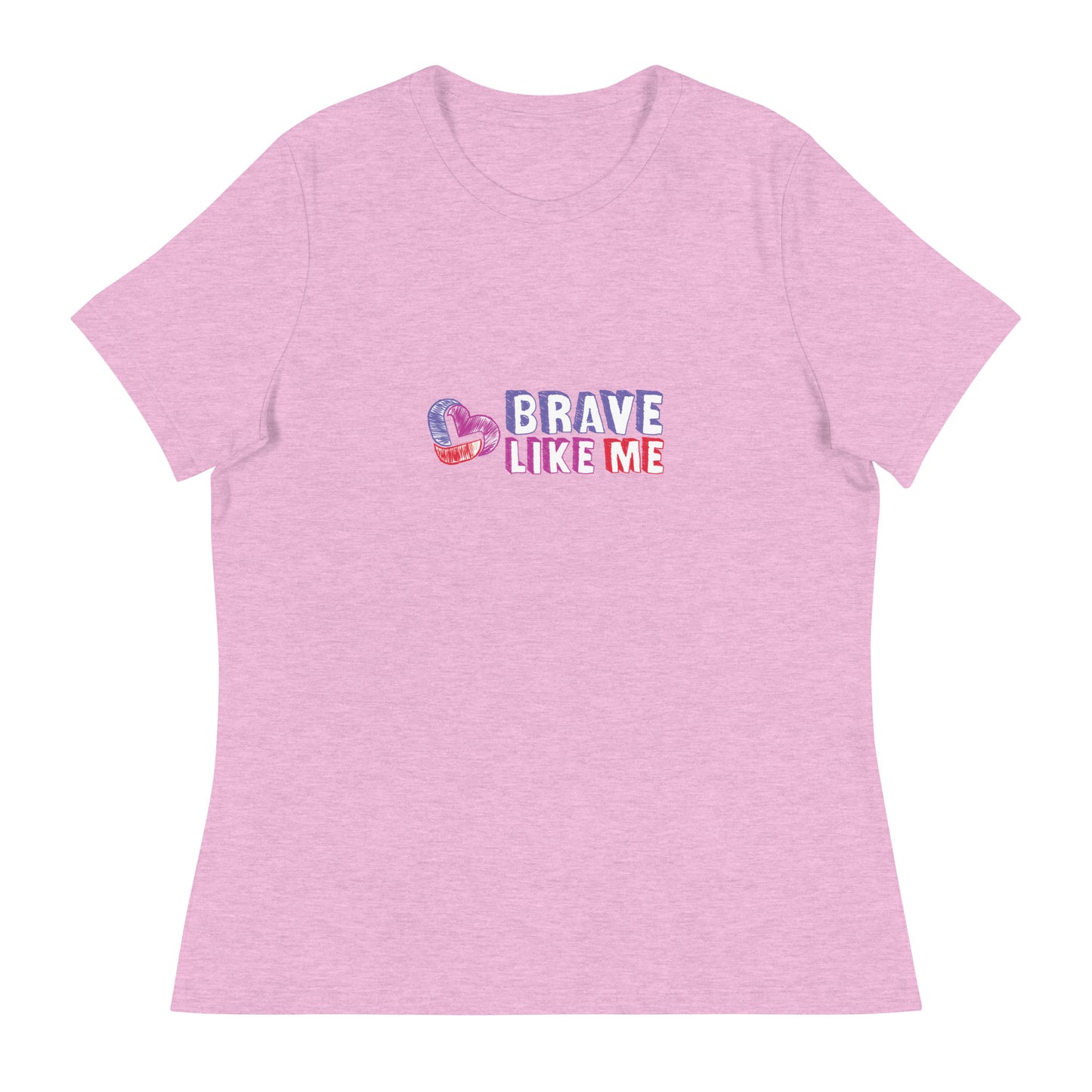 Brave Like Me Relaxed T-Shirt (Color Logo)