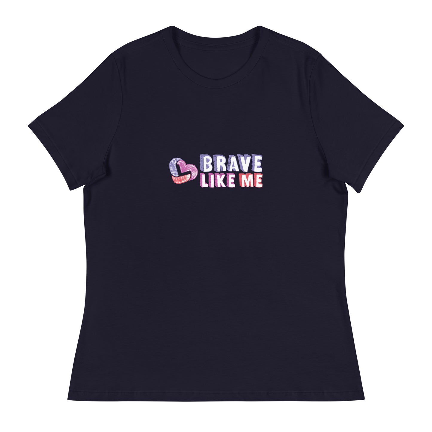 Brave Like Me Relaxed T-Shirt (Color Logo)