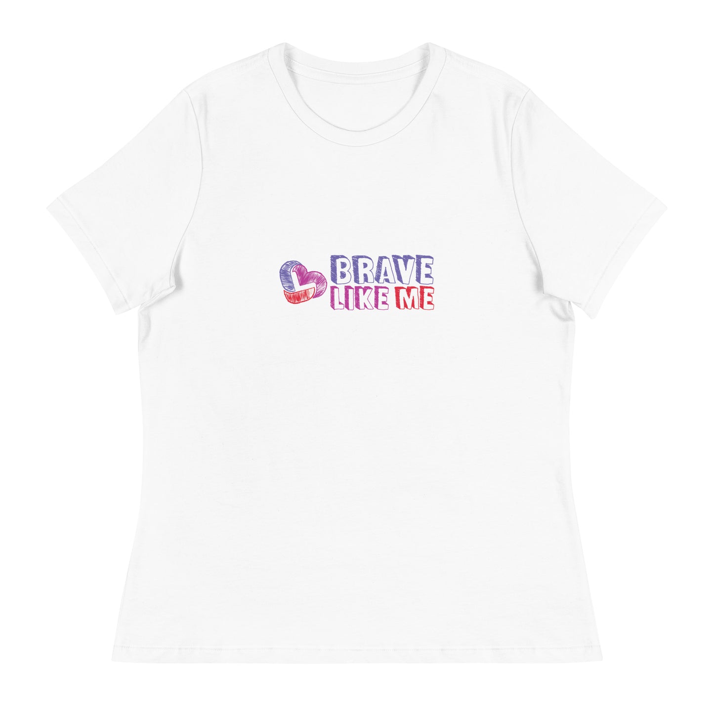 Brave Like Me Relaxed T-Shirt (Color Logo)