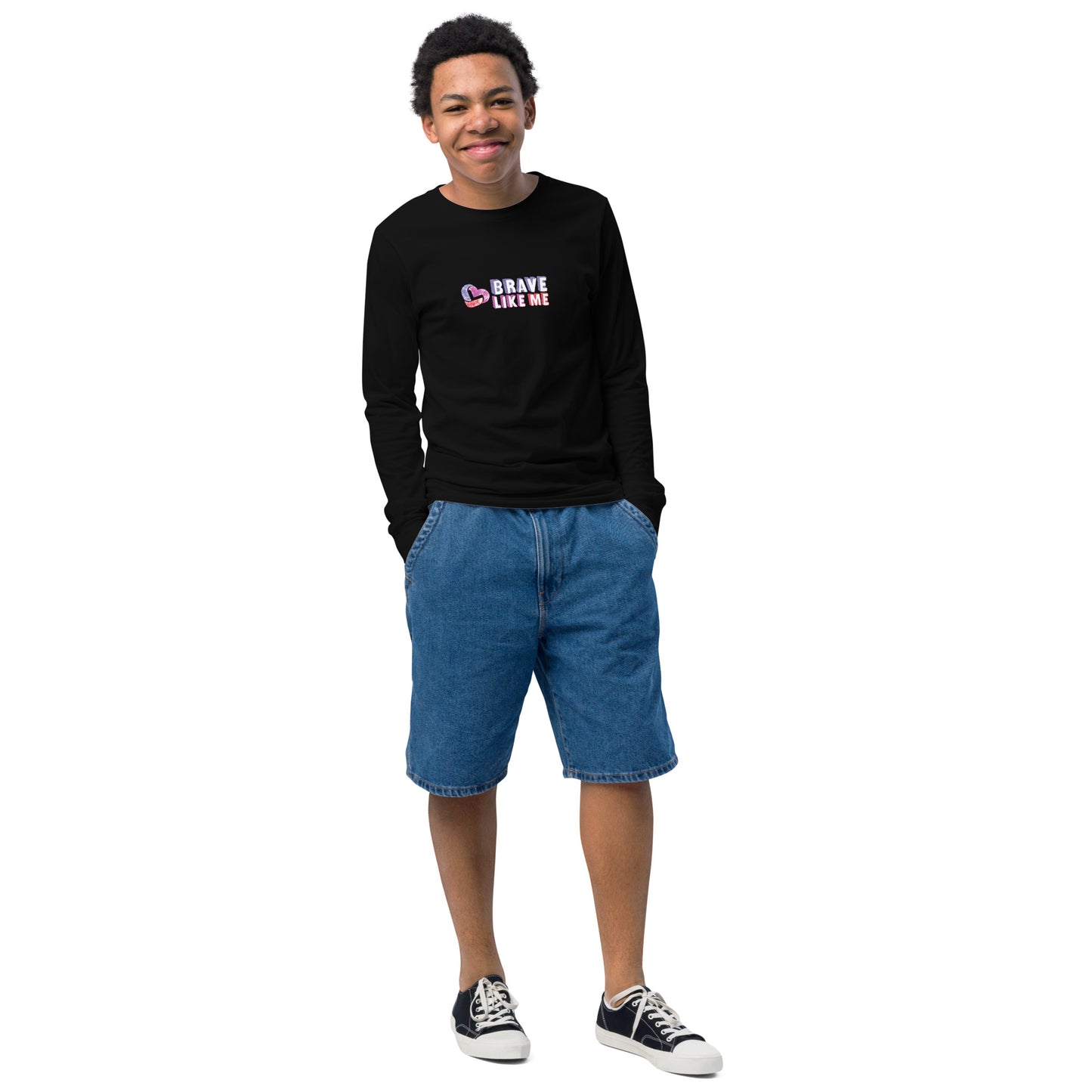 Brave Like Me Youth Long Sleeve T-Shirt (Unisex)