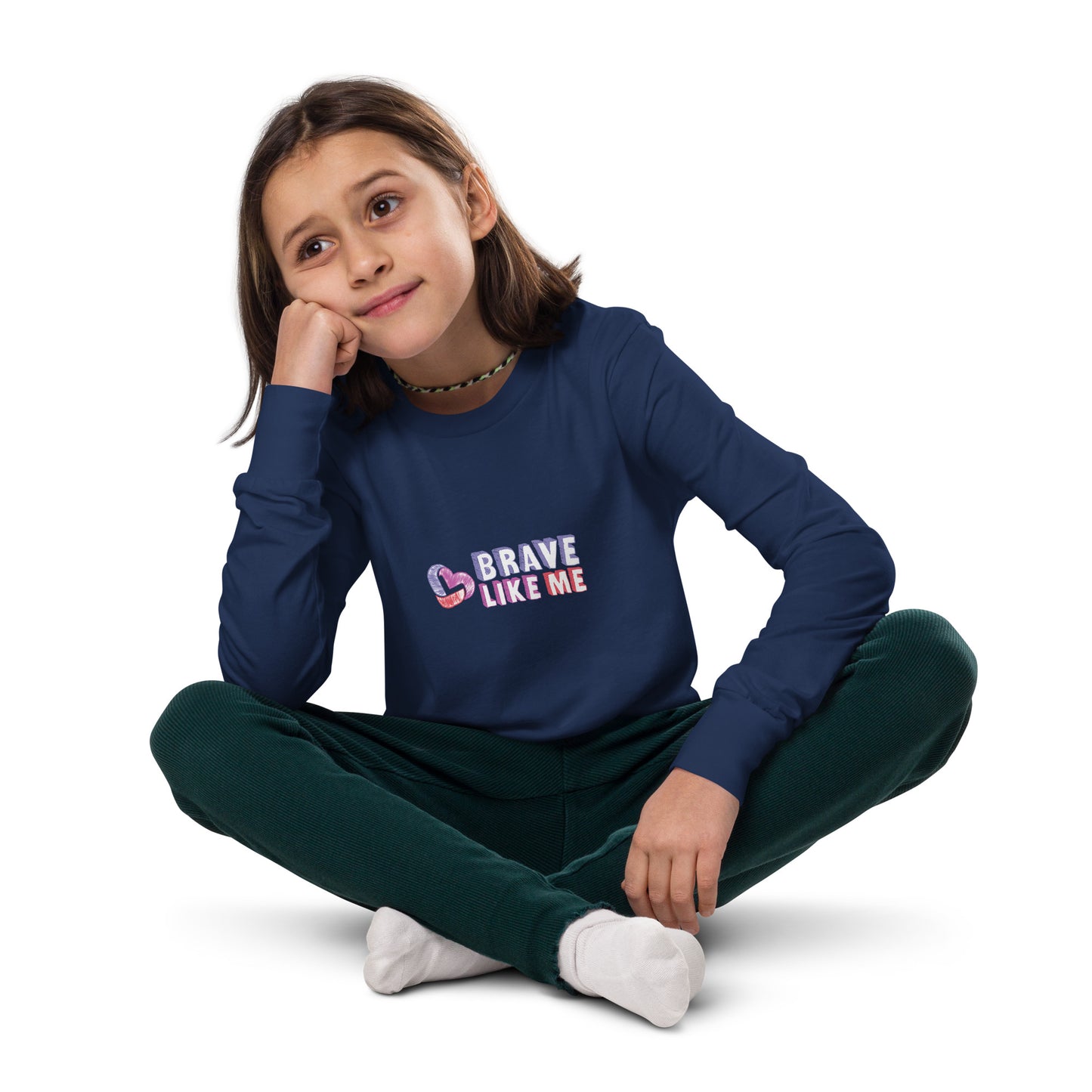 Brave Like Me Youth Long Sleeve T-Shirt (Unisex)