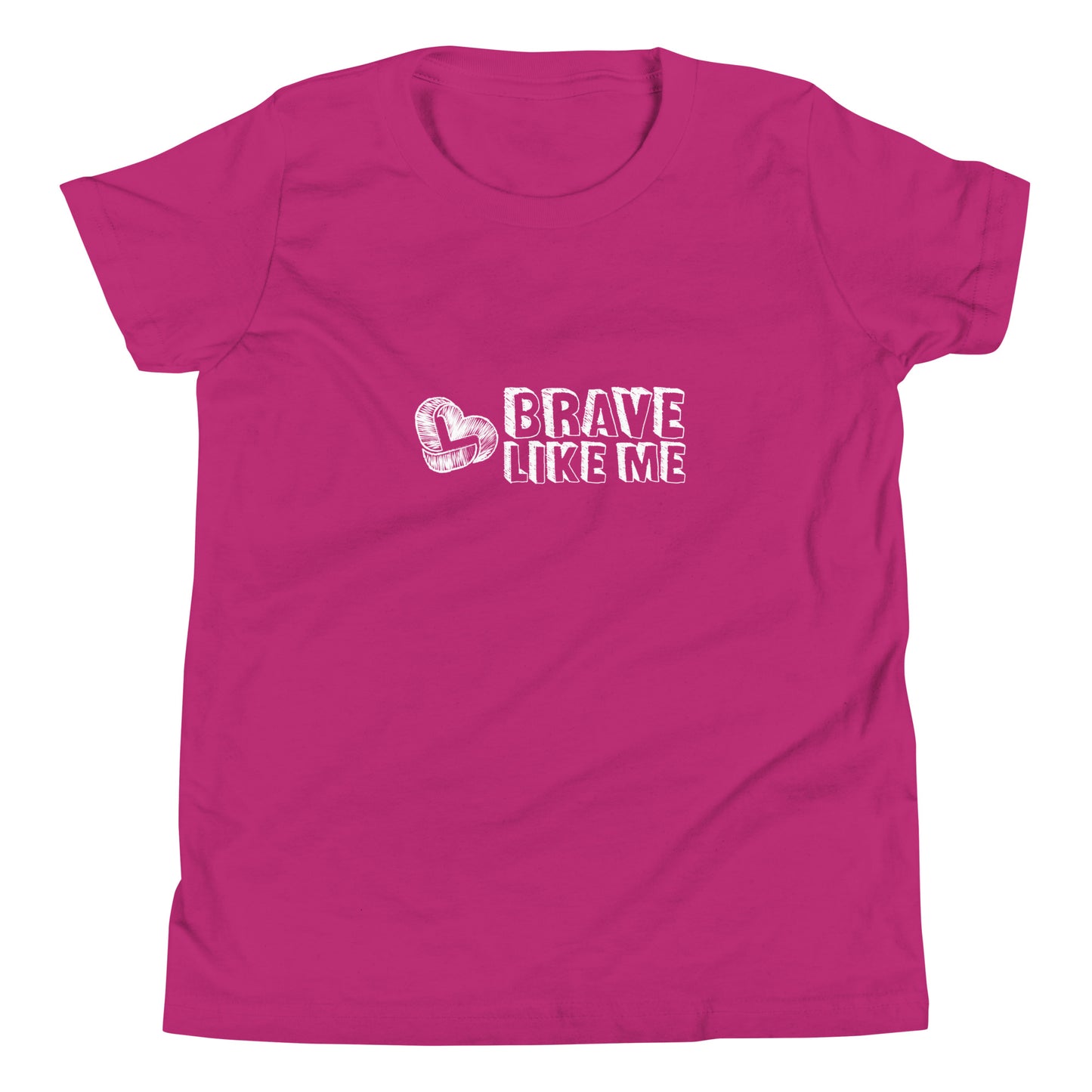 Brave Like Me Youth Tee (White Logo, Unisex)