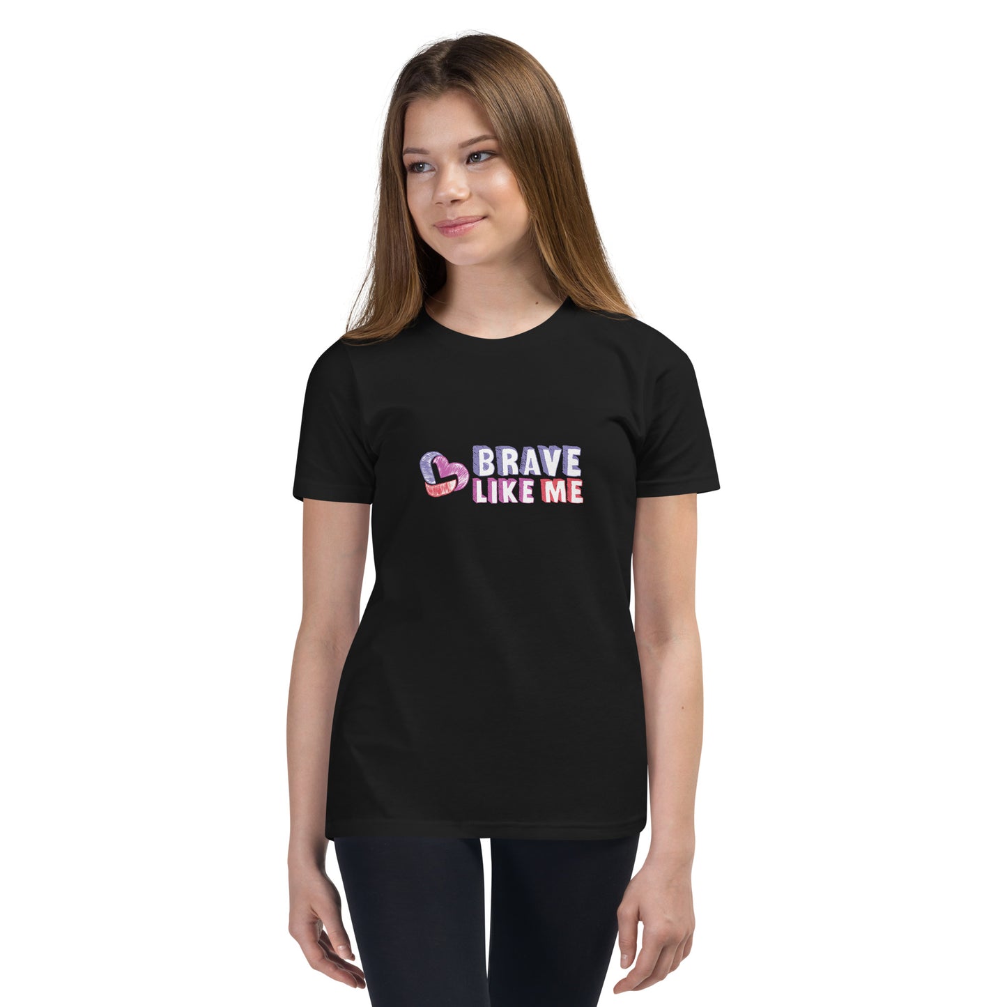 Brave Like Me Youth Tee (Color Logo, Unisex)