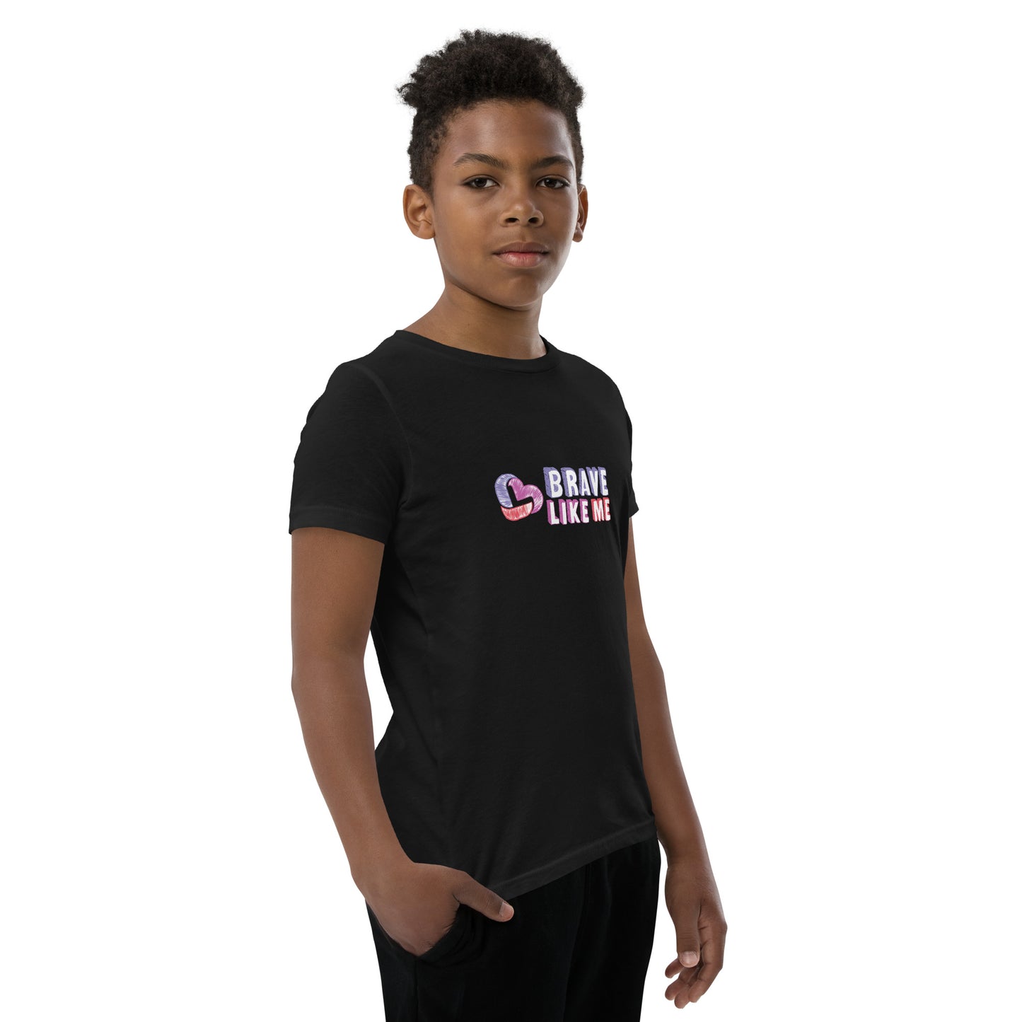 Brave Like Me Youth Tee (Color Logo, Unisex)