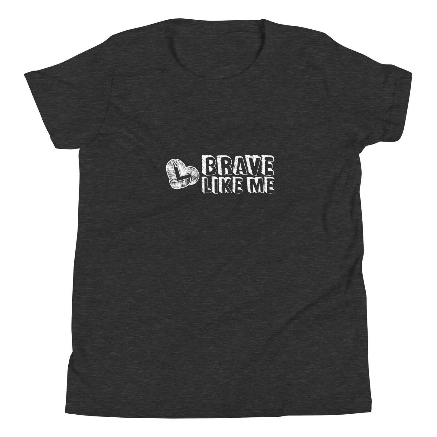 Brave Like Me Youth Tee (White Logo, Unisex)
