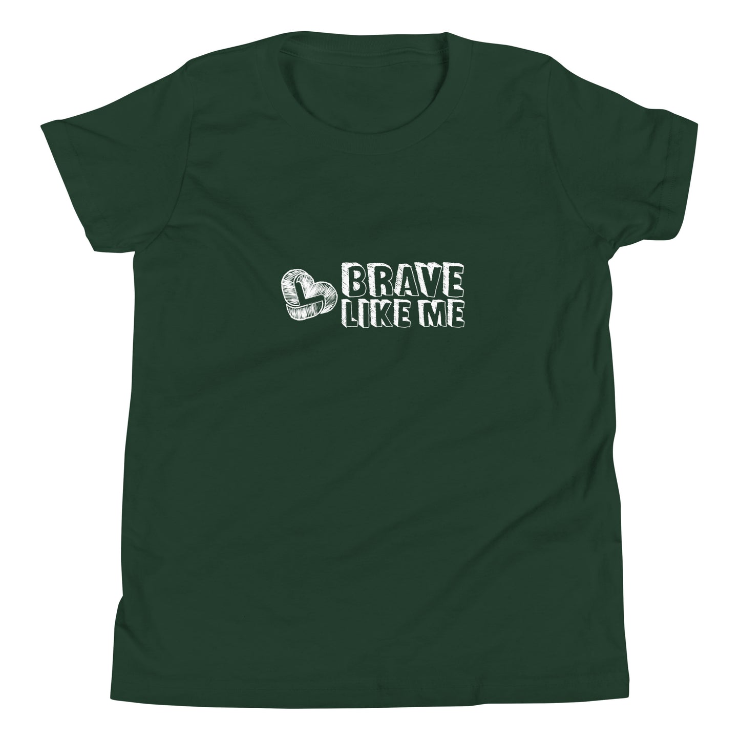 Brave Like Me Youth Tee (White Logo, Unisex)