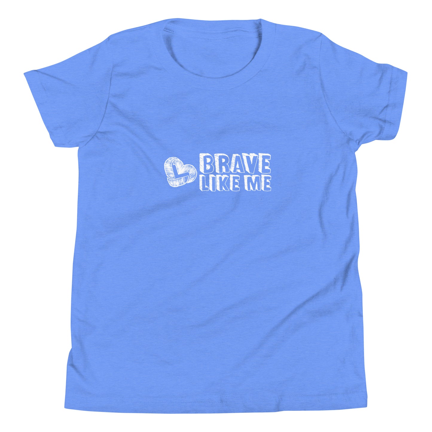 Brave Like Me Youth Tee (White Logo, Unisex)