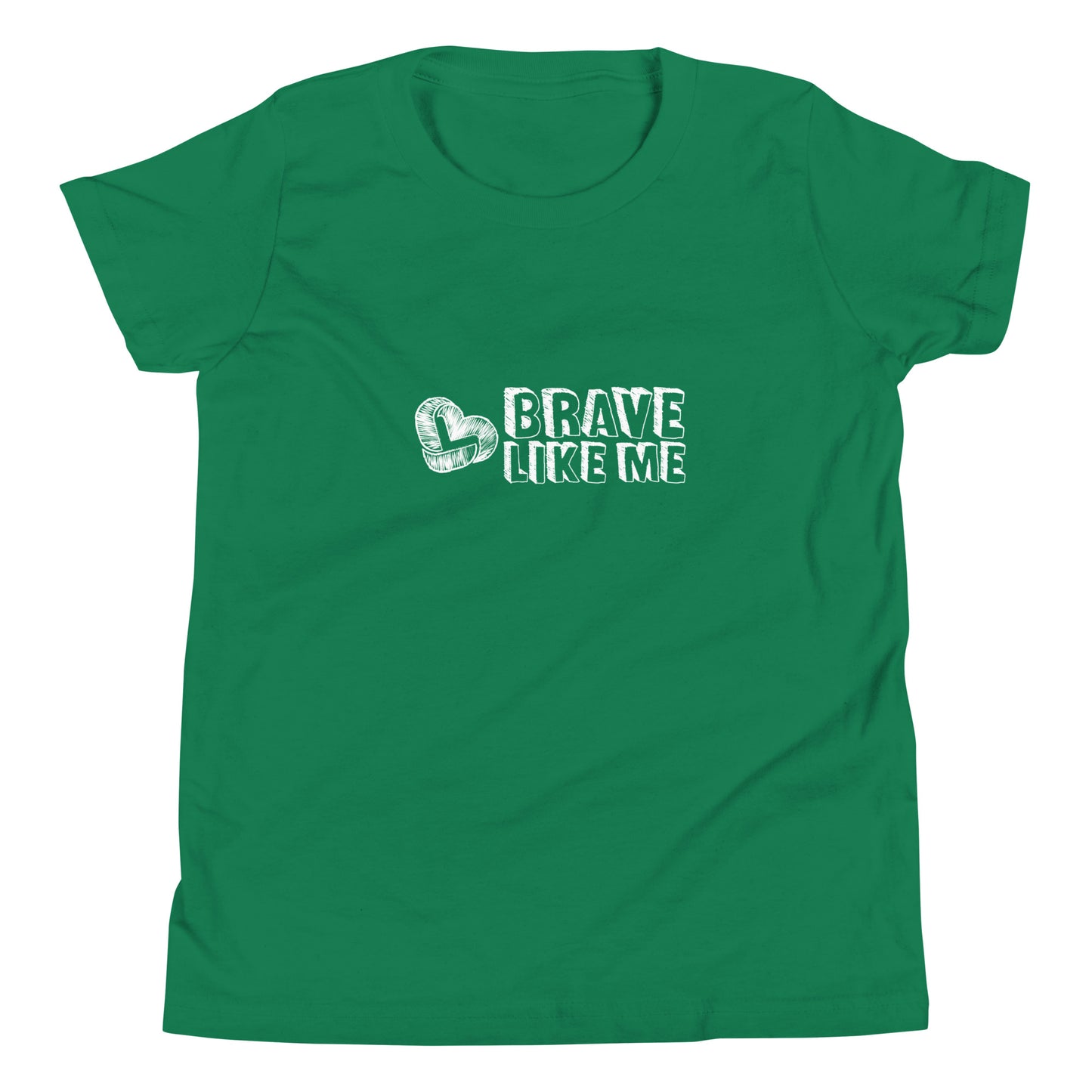 Brave Like Me Youth Tee (White Logo, Unisex)