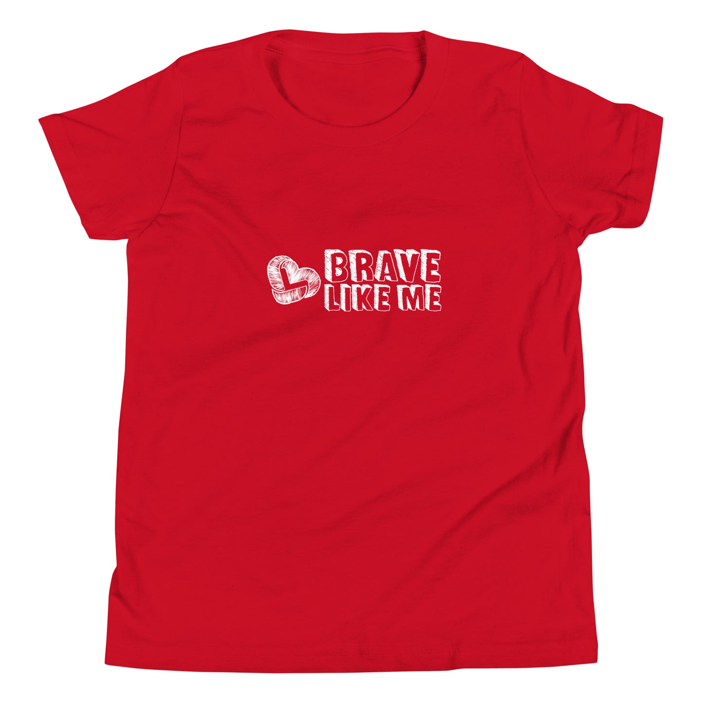 Brave Like Me Youth Tee (White Logo, Unisex)