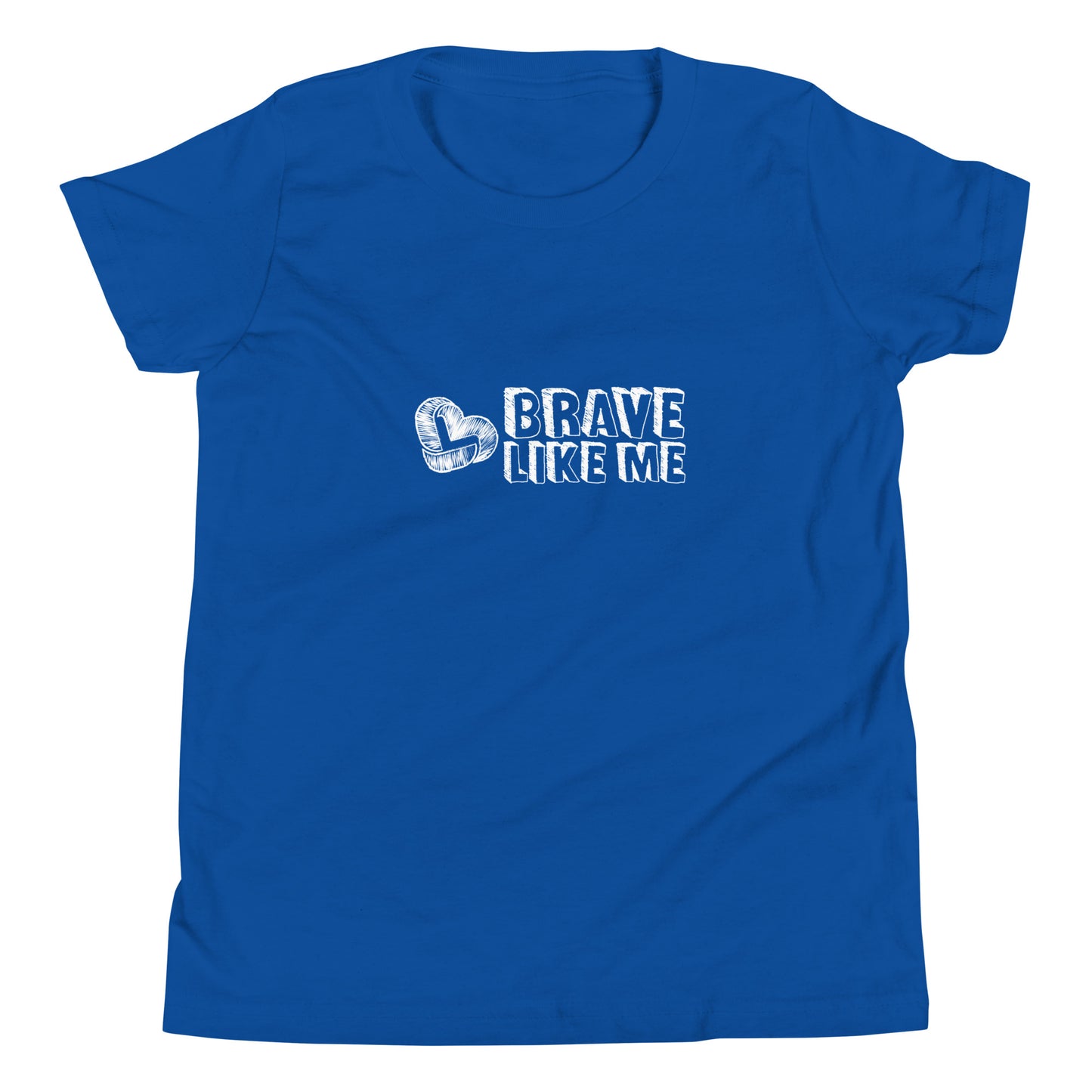 Brave Like Me Youth Tee (White Logo, Unisex)