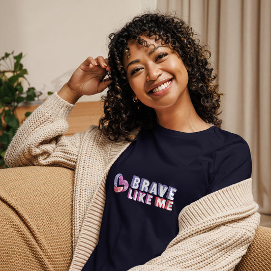 Brave Like Me Relaxed T-Shirt (Color Logo)